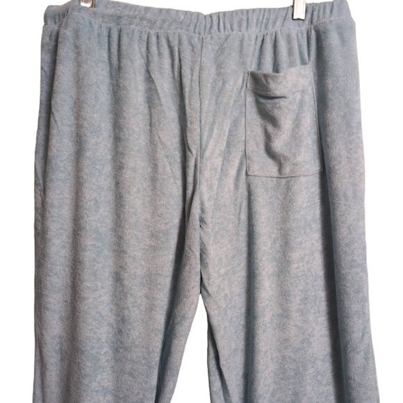 NWT Andie Crop Pant CABLU Light Blue Drawstring Elastic Waist Lounge S - Picture 5 of 11